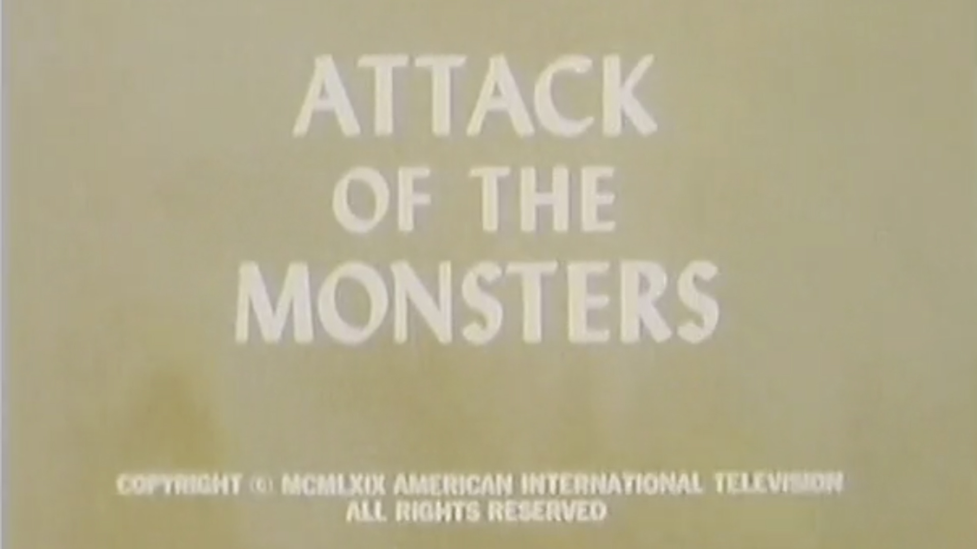 Thumbnail image for Classic Movies - Attack of the Monsters